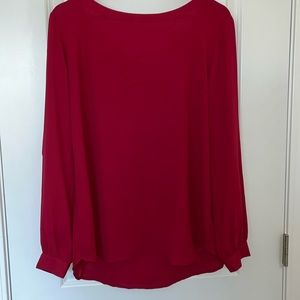 Loft Red Blouse